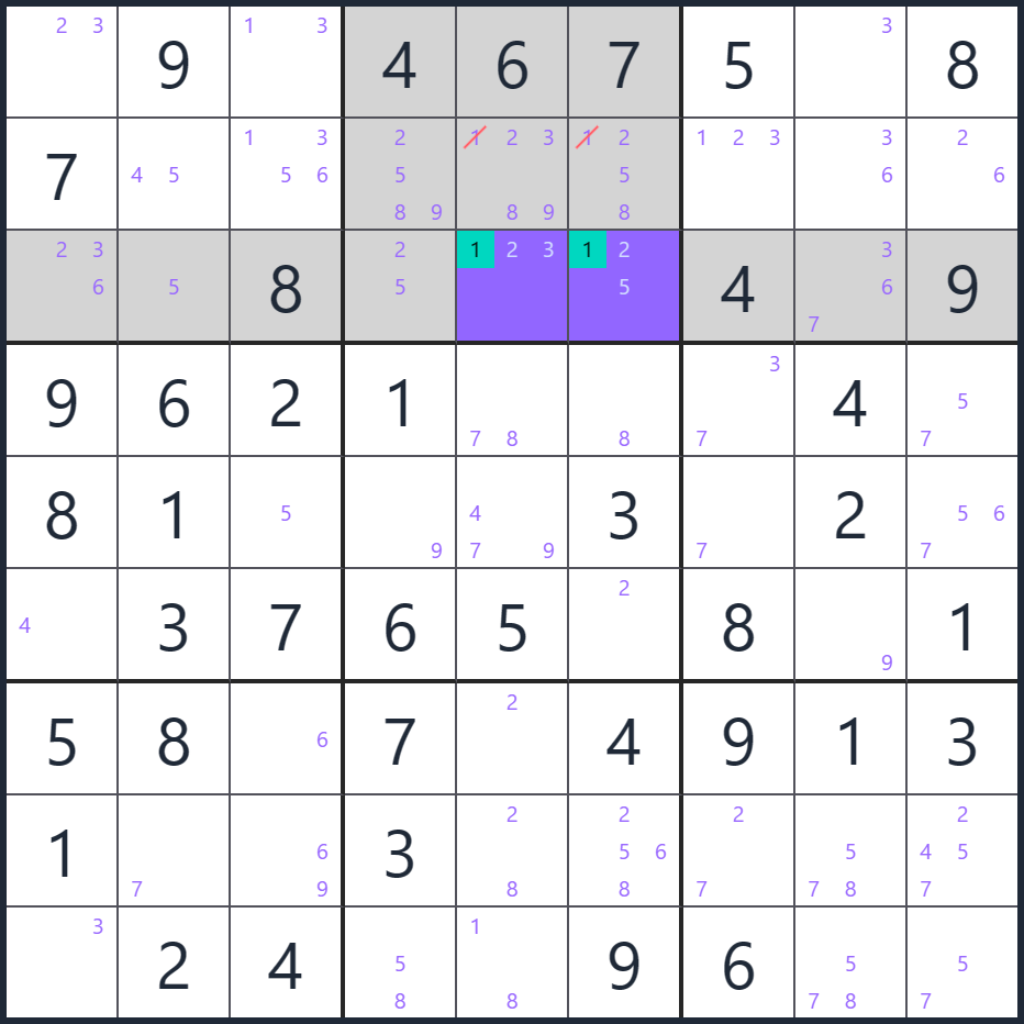 locked candidates type1 light